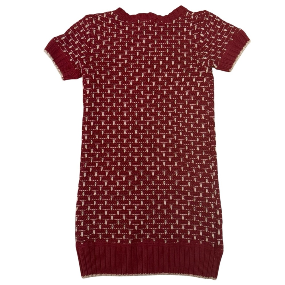 Maggie & Zoe Red Knit Dress with Bow Accents size 5-6 - Picture 5 of 6